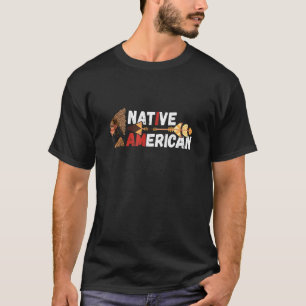 T-shirt Amérindien Arrowhead Chef indien Feather Hea