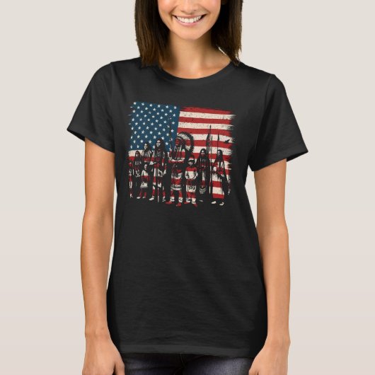 T-shirt Amérindien Cherokee Apache Tribe Indig (Devant)