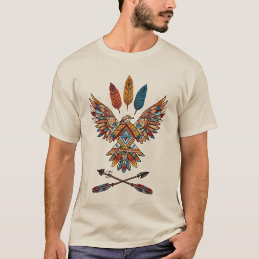 T-shirt Amérindien Thunderbird - Fière Indigène (Devant)