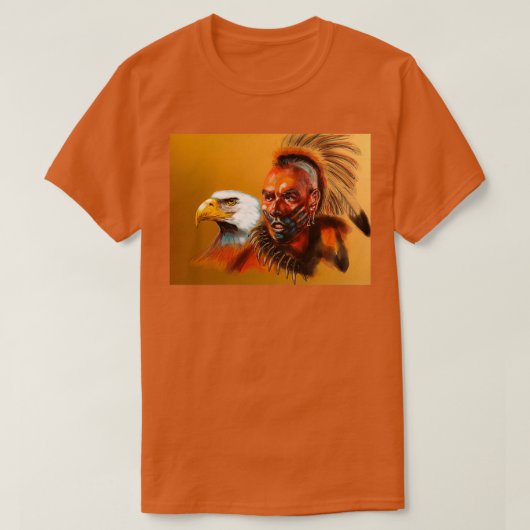T-shirt amérindienne Magua Long (Design devant)