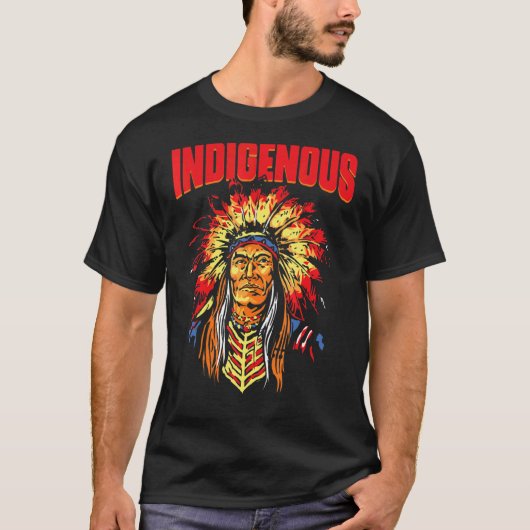 T-shirt Amérindiens Red Hand Indien T (Devant)