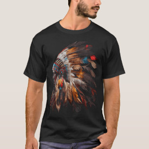 T-shirt Amérindiens Tee - shirts Graphiques Hommes