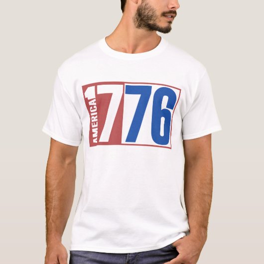T-SHIRT AMÉRIQUE 1776 (Devant)