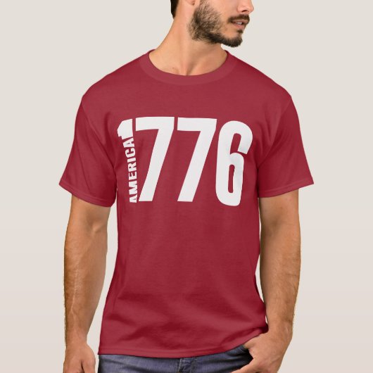 T-SHIRT AMÉRIQUE 1776  (Devant)