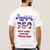T-shirt Amérique 250 (Dos)