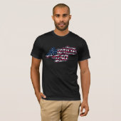 T-shirt Amérique 250 Drapeau Script Semiquincentennial Des (Devant entier)