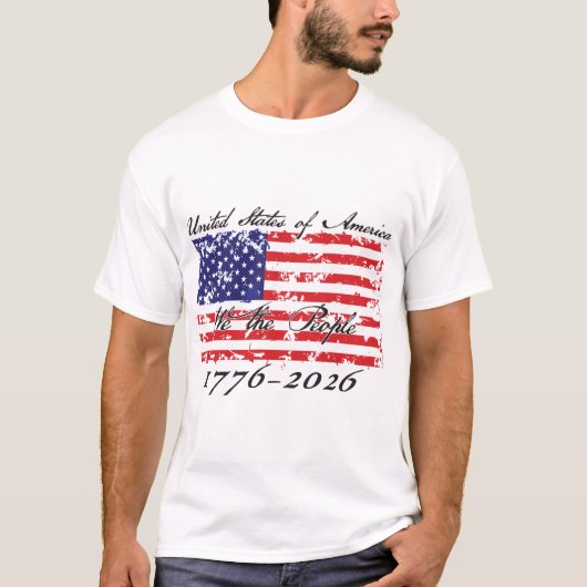 T-shirt Amérique 250 Nous le Peuple (Devant)