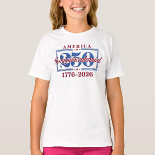 T-shirt Amérique 250 Semiquincentenaire Graphique – 1776-2