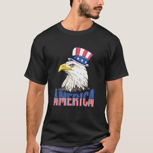 T-shirt Amérique 4 juillet Sam Eagle Liberty American (Devant)