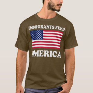T-shirt Amérique Amérique nourrie par les immigrants USA