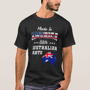 T-shirt Amérique Australie Pièces Australie Carte États-Un