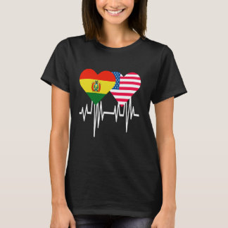 T-shirt Amérique Bolivie Couples Coeur