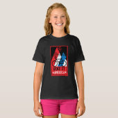 T-shirt Amérique cycliste (Devant entier)