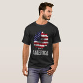 T-shirt Amérique des fleurs (Devant entier)
