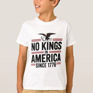 T-shirt Amérique Drapeau 4 Juillet Décor Aucun Rois En Amé