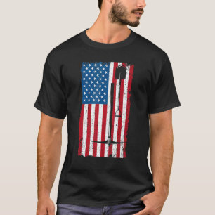 T-shirt Amérique Drapeau Minière Minière Minière Minière A