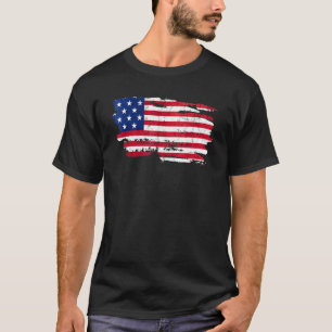 T-shirt Amérique Drapeau patriotique heureux 4 juillet Éta