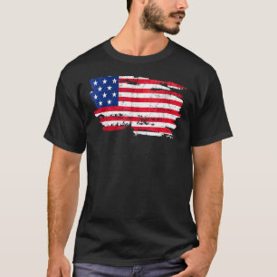 T-shirt Amérique Drapeau patriotique heureux 4 juillet Éta
