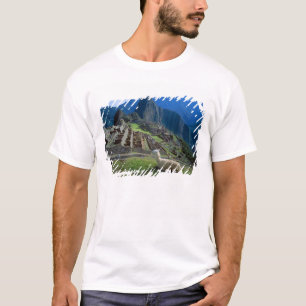 T-shirt Amérique du Sud, Pérou. Un lama se repose sur une