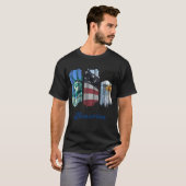 T-shirt Amérique fragmentée (Devant entier)