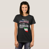 T-shirt Amérique Iran pièces Iran Carte Iran Usa Drapeau A (Devant entier)