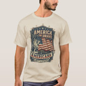 T-shirt Amérique la Brave (Devant)