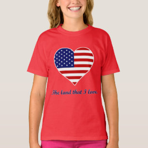 T-shirt Amérique la terre que j'aime