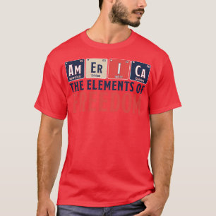 T-shirt Amérique Les éléments de la liberté Tableau périod