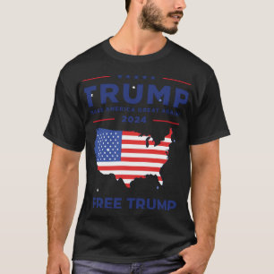 T-shirt Amérique Libérez Donald Trump du soutien républica