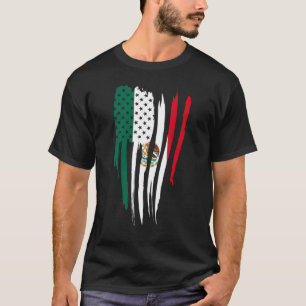 T-shirt Amérique Mexique Drapeau Mexicain Rots Américain 1