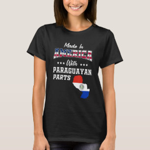 T-shirt Amérique Paraguayenne Parties Paraguay Carte Usa D