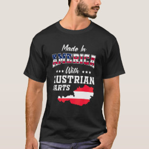 T-shirt Amérique Parties autrichiennes Autriche Carte Drap