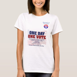 T-shirt Amérique Première Commission Un jour un vote