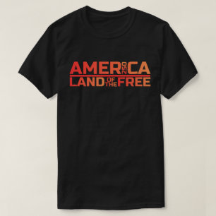 T-shirt Amérique Terre de la Liberté Patriotique
