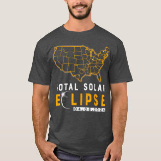 T-shirt Amérique Totalité Total Éclipse Solaire 99 Avril 8