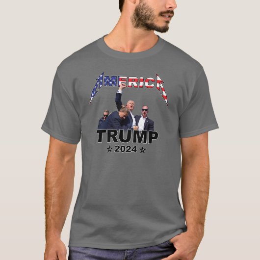 T-shirt Amérique, Trump 2024 (Devant)