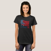 T-shirt Amerisaurus Rex America Dinosaur Rex 4e De J (Devant entier)