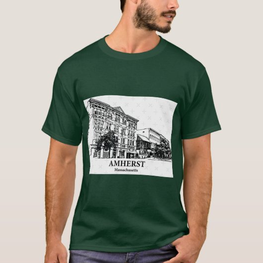 T-shirt Amherst Massachusetts (Devant)