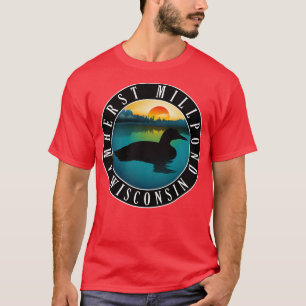 T-shirt Amherst Millpond Wisconsin Loon