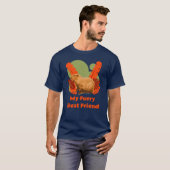 T-shirt Ami à Fourrure Capybara Animal Tropical (Devant entier)