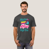 T-shirt ami cassette néon disco (Devant entier)