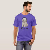 T-shirt ami chien Clairo (Devant entier)