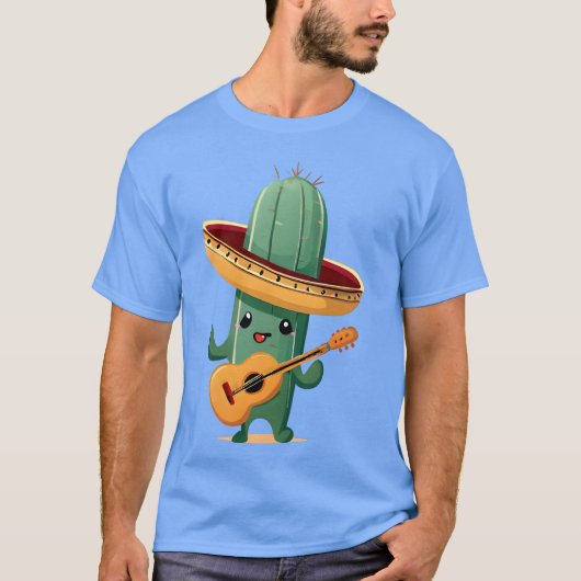 T-shirt Ami de cactus musicaux (Devant)