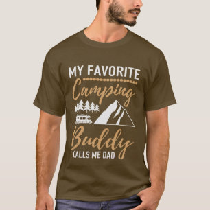 T-shirt ami de camping préféré papa