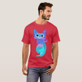 T-shirt ami de chat stylisé (Devant entier)