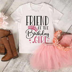 T-shirt Ami de la fille d'anniversaire Custom Matching fam