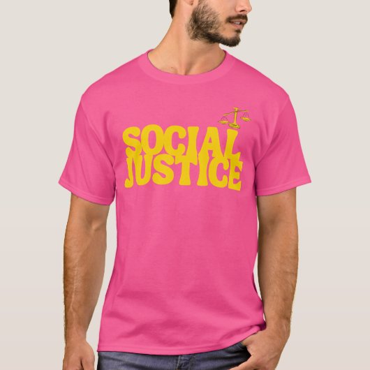 T-shirt ami de la justice sociale (Devant)