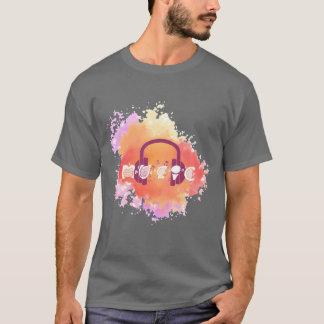 T-shirt Ami de la musique aquarelle
