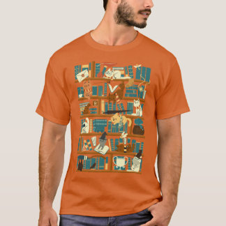 T-shirt ami de l'école de magie de la bibliothèque