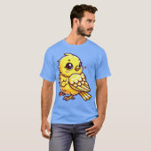 T-shirt Ami d'oiseau canari jaune (Devant entier)